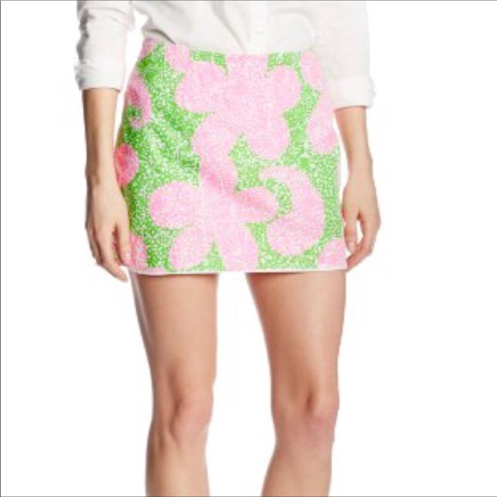 Lilly Pulitzer Limeade Cheat Ya skort